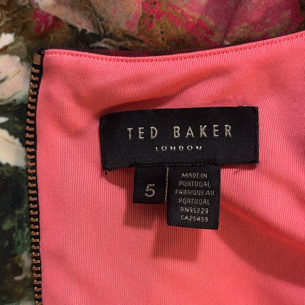 Ted Baker Pink Floral Knot Dress - Picture 4 of 6